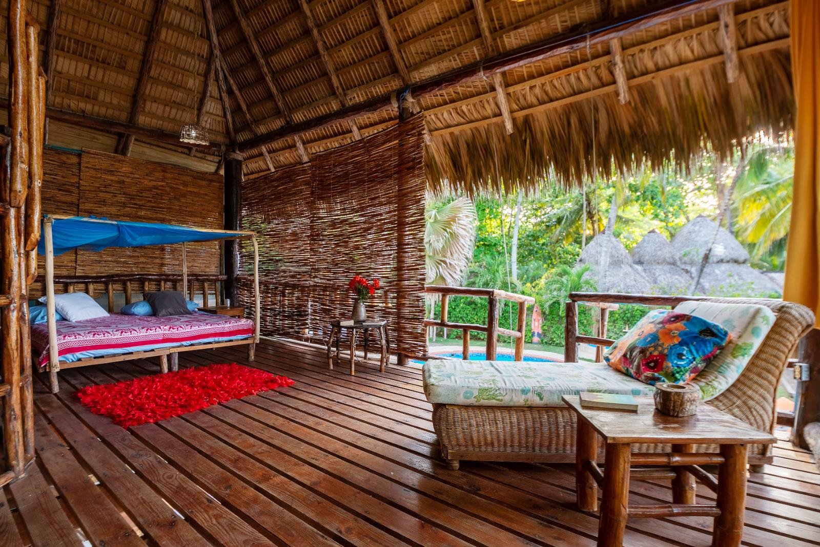Traditional bohio-style room at Cabarete Maravilla Ecolodge