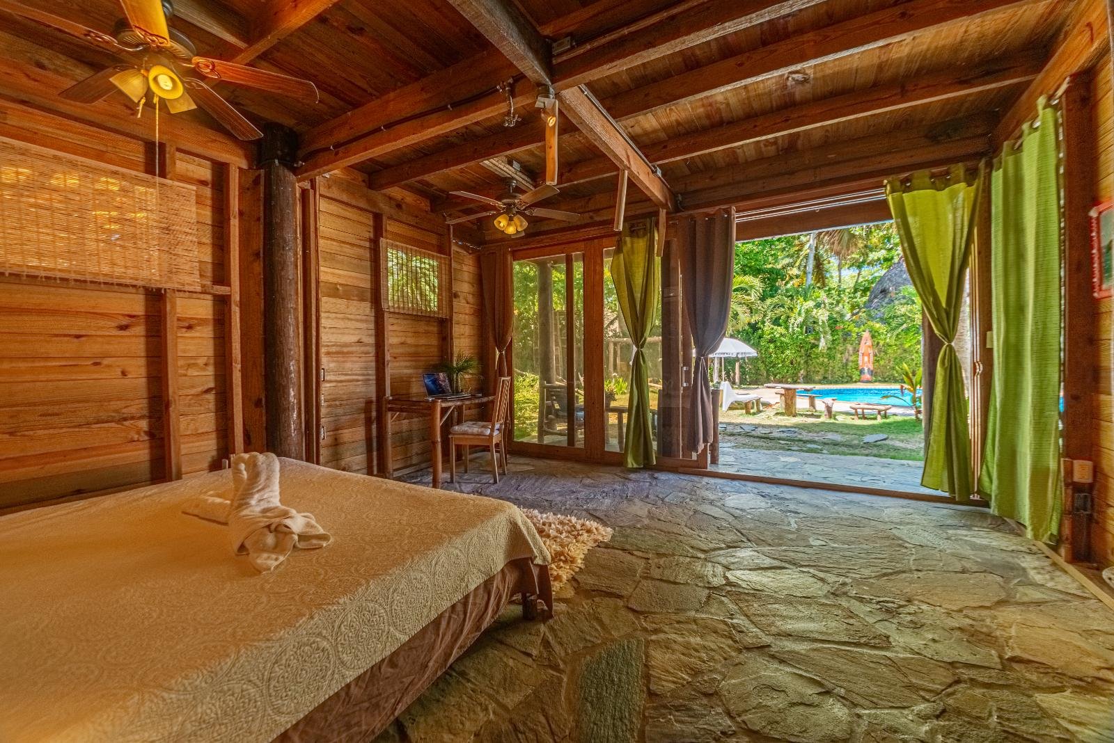Cabana room interior at Cabarete Maravilla Ecolodge