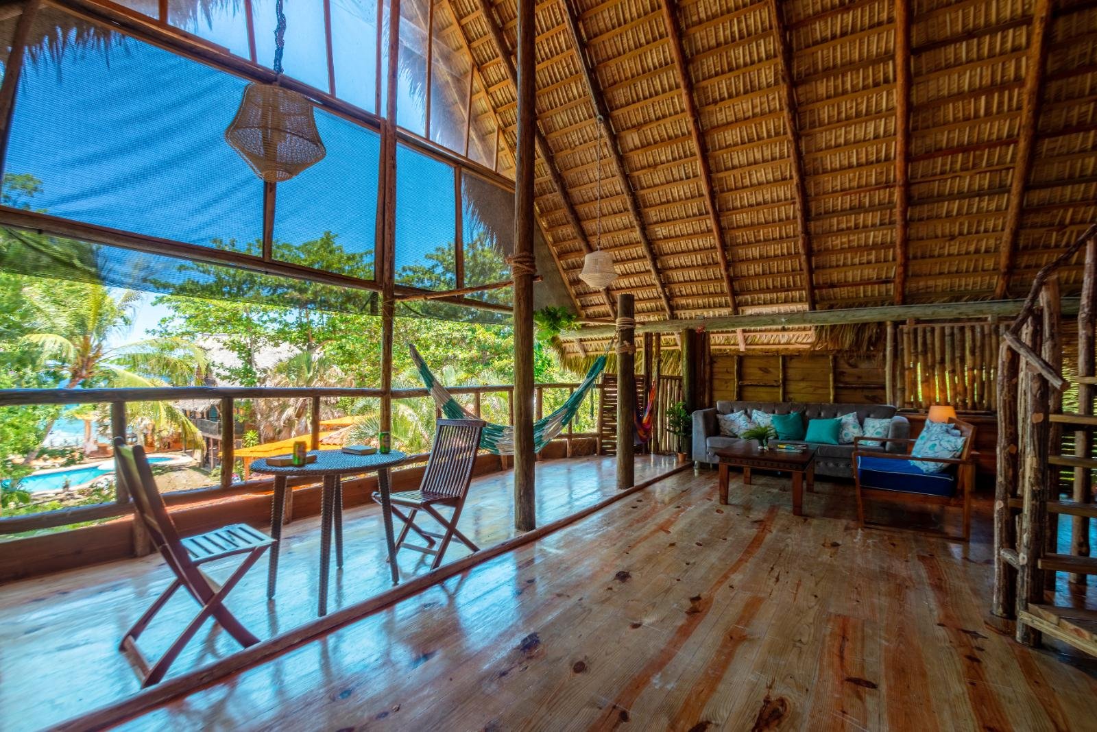 Cabana room interior at Cabarete Maravilla Ecolodge