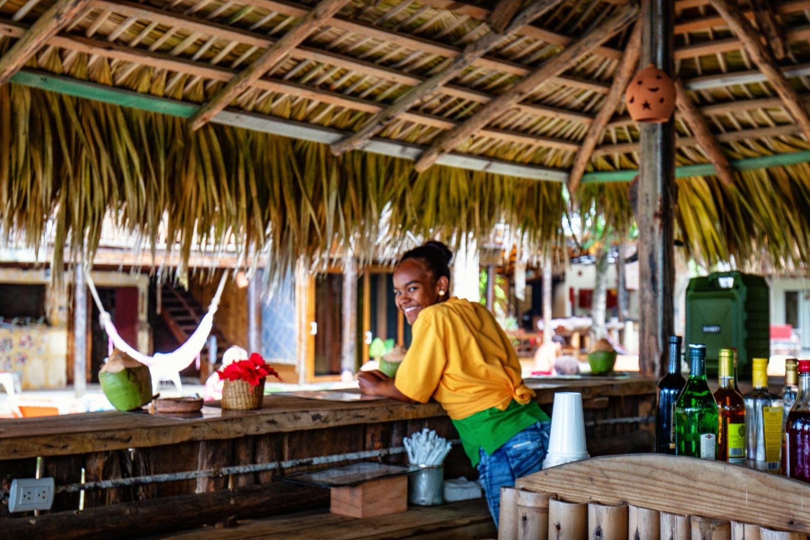 Beach bar at Cabarete Maravilla Ecolodge